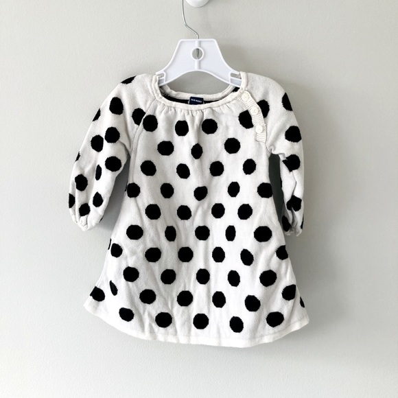 Old Navy Other - Old Navy Baby Girl Long Sleeved Polk Dot Sweater Dress